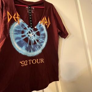 Def Leppard '92 Tour Graphic Tee - Brown